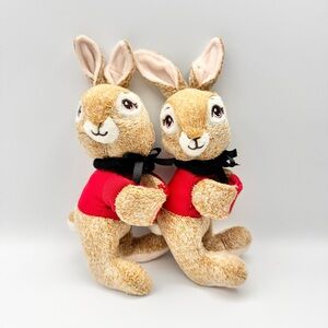 Peter Rabbit TWO Easter Flopsy Wrist Hugger Plush Beatrix Potter